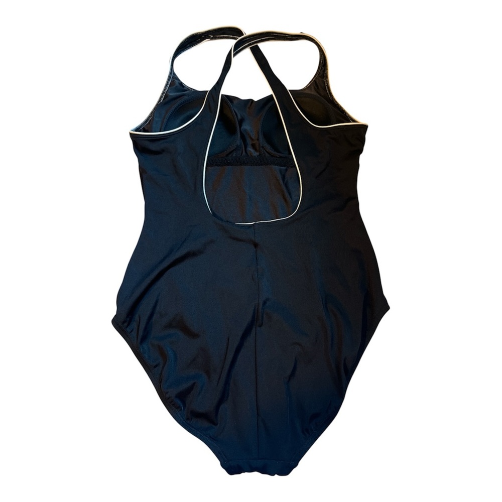 Black one piece speedo swimsuit size 16 - Picture 2 of 4